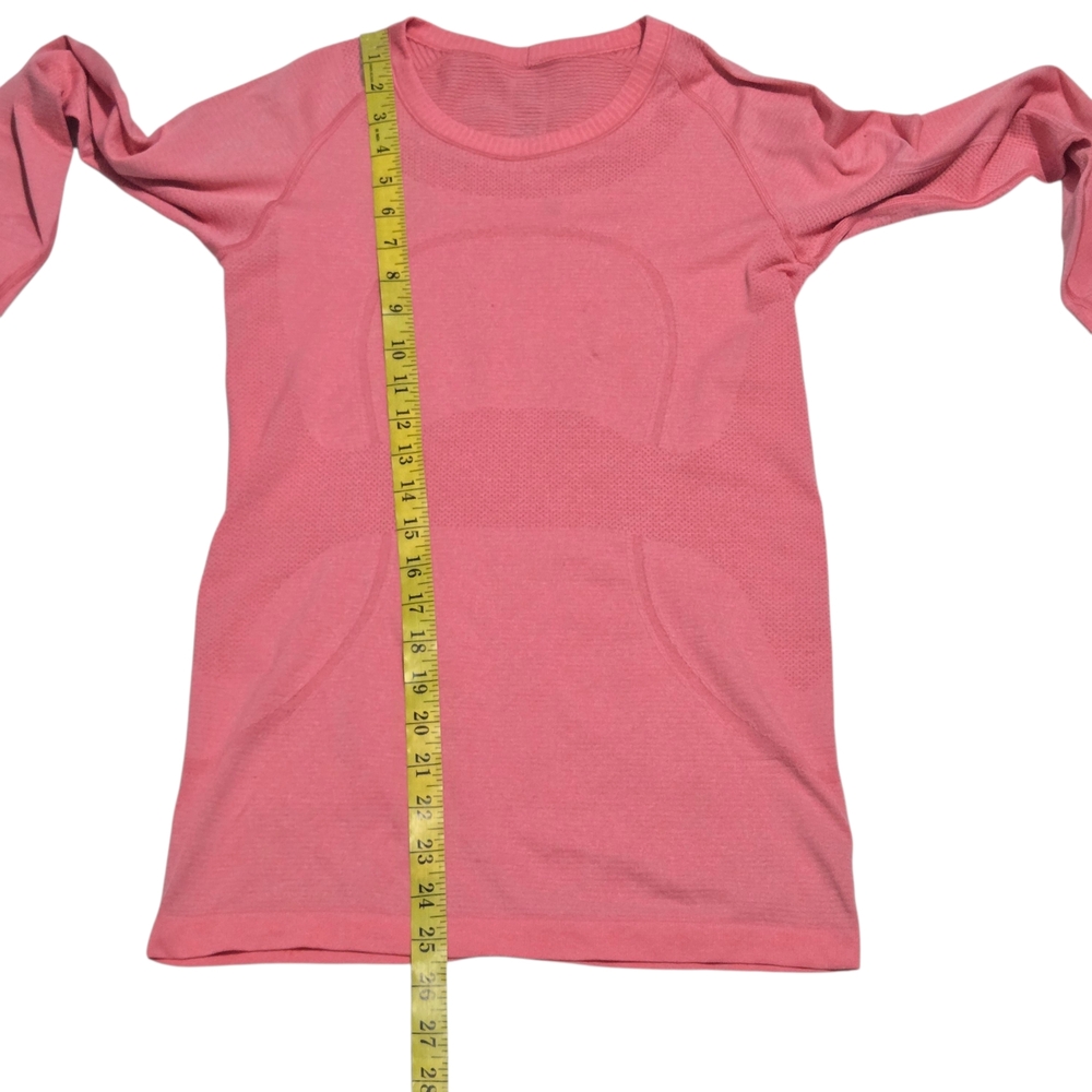 Lululemon Pink Swiftly Tech Long Sleeve Crew Top Womens Size  US 6 - Picture 3 of 6
